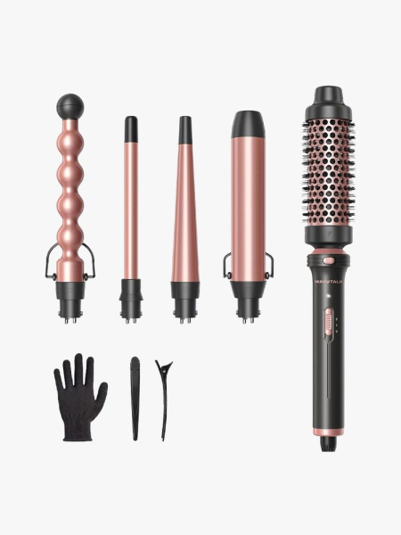 Wavytalk Multi Styler in multiple branded components on a light gray background